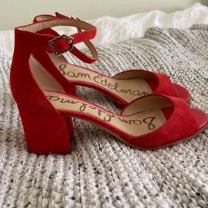Red Sam Edelman Heels